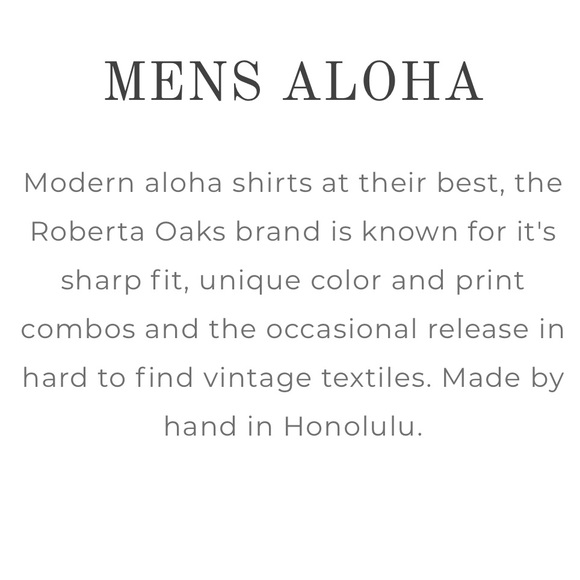 Roberta Oaks abstract monstera grey linen men’s button up aloha shirt. Size XL - Picture 11 of 13